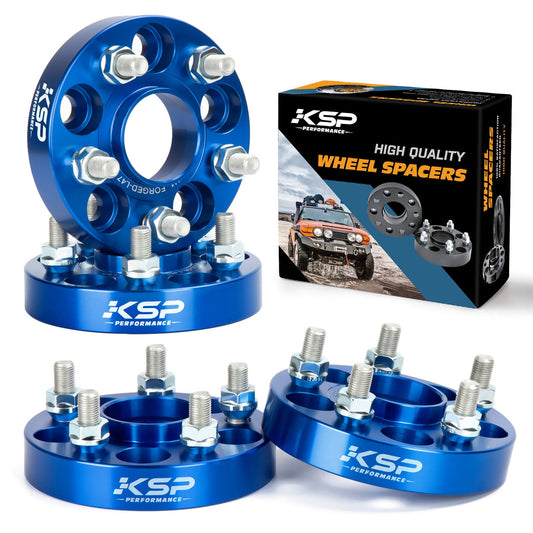 1 Inch 6x5.5 Blue Hubcentric Forged Toyota Wheel Spacers Tacoma 4runner Tundra Fj Cruiser