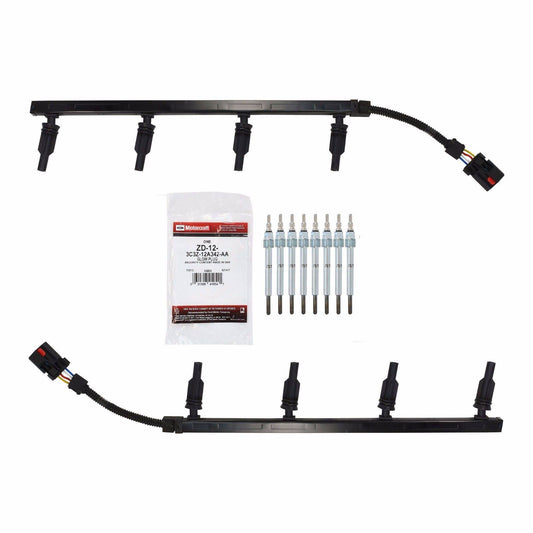 Zd-12 Glow Plugs And Harnesses For Early 3 6.0l Powerstroke 6.0l 2003 Gph X2 Zd-12 X8