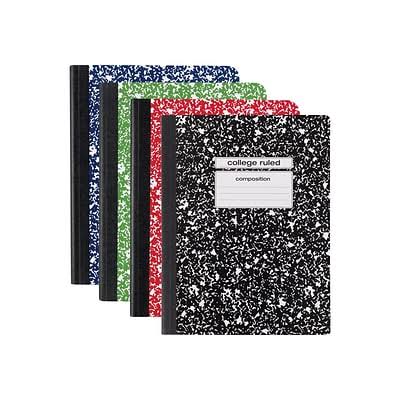 1-Subject Composition Notebooks, 7.5 X 9.75, College Ruled, 100 Sheets, Assorted Colors, 48/ | Quill